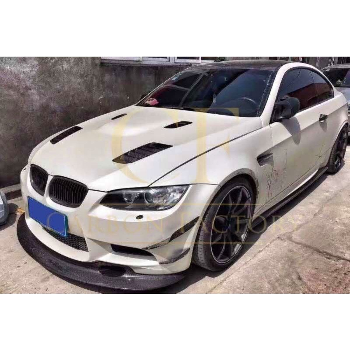 Carbon Fibre Front Bumper Canards 4 Pcs for BMW E90 E92 E93 M3 07-13