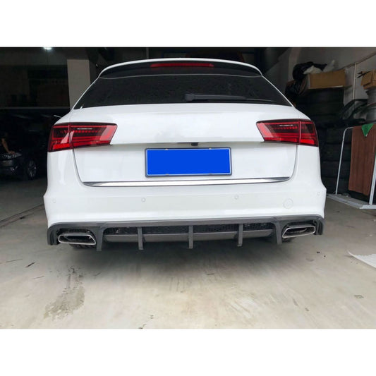 V Style Carbon Fibre Rear Diffuser for Audi C7.5 A6 S Line & S6 15-18