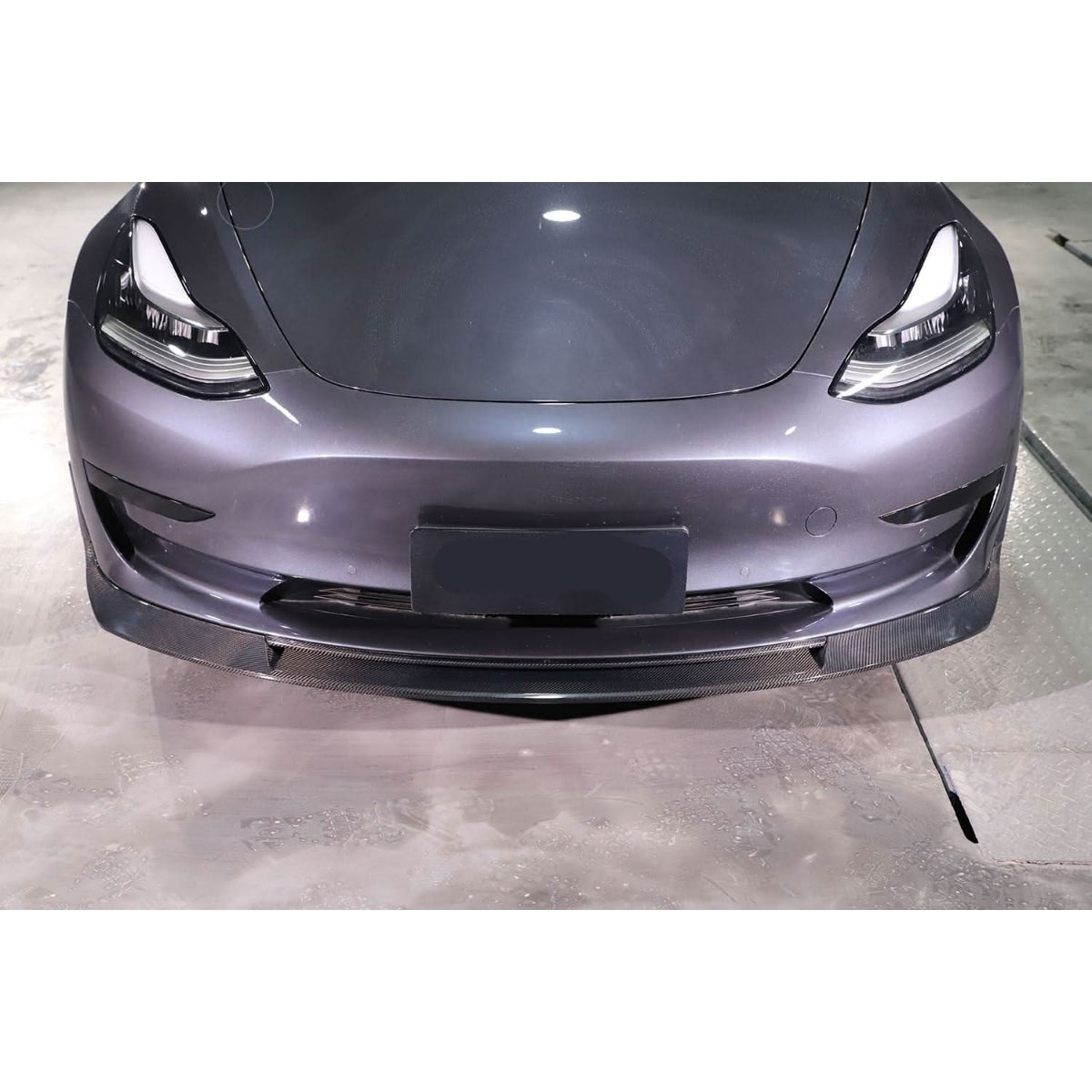 MAD Style Carbon Fibre Front Splitter for Tesla Model 3 16-23 - Carbon Factory