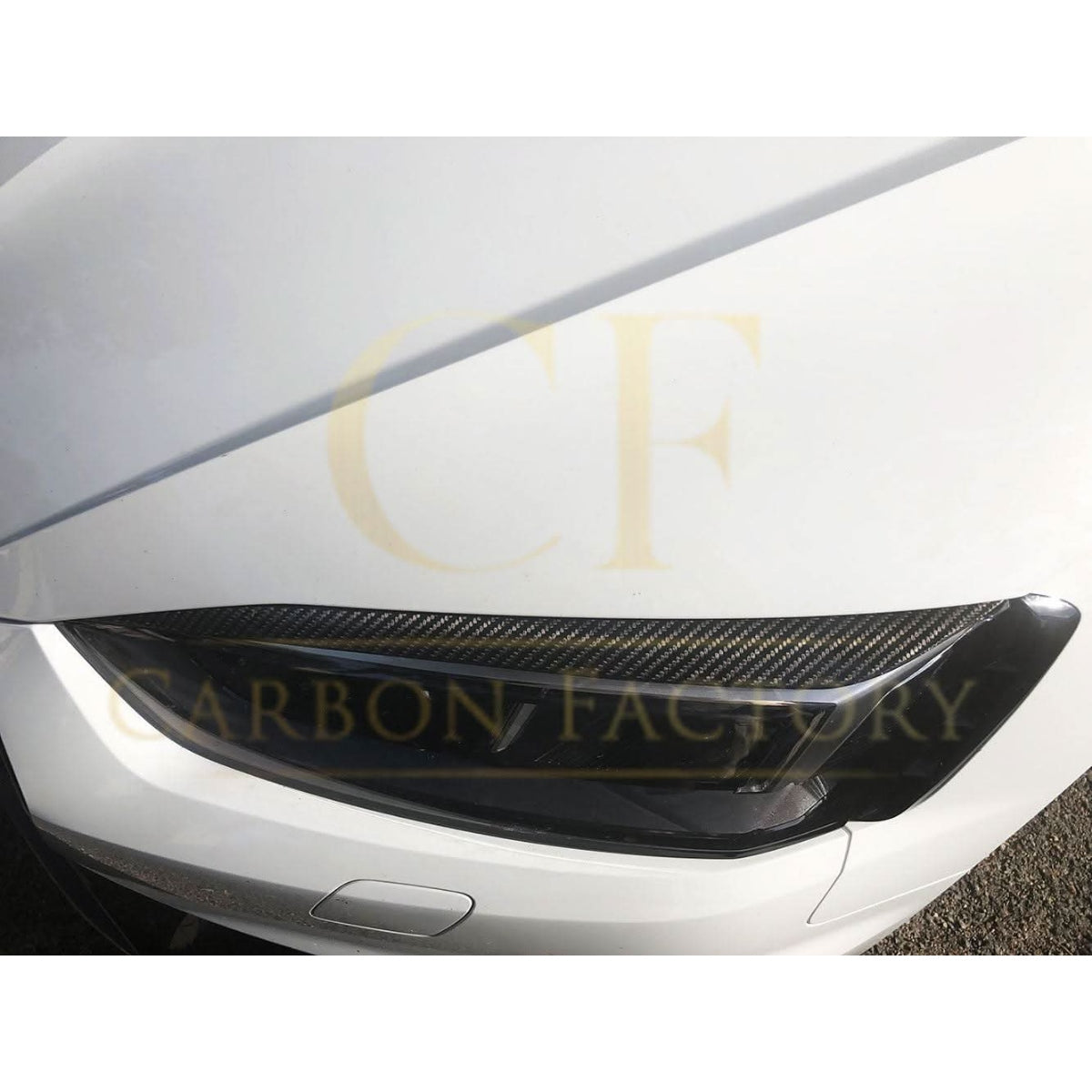 Pre-Preg Carbon Fibre Front Headlight Trims for Audi B9 A5 S5 RS5 17-19 - Carbon Factory