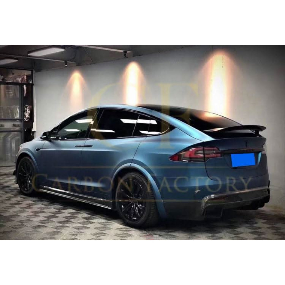 V Style Carbon Fibre Side Skirts for Tesla Model X 16-Present - Carbon Factory