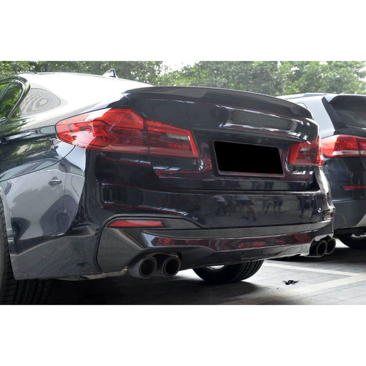 MP Style Carbon Fibre Rear Diffuser for BMW G30 G31 5 Series M Sport 17-23