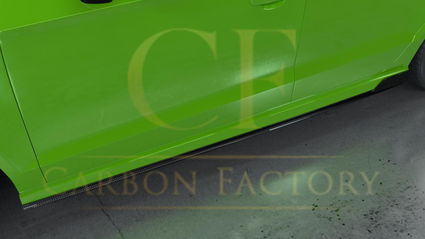 Audi 8V S3 RS3 Saloon RZ Style Carbon Fibre Side Skirt 14-20-Carbon Factory