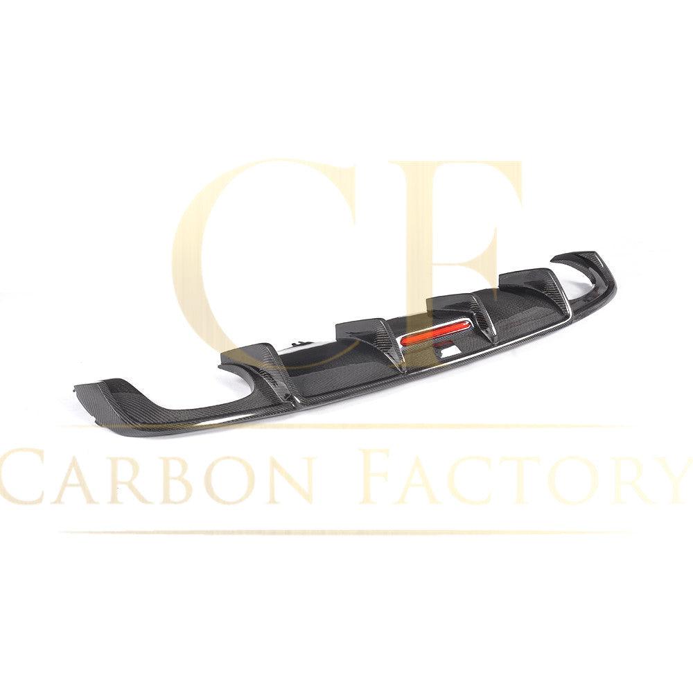 Audi A4 B9 Non S Line V Style Carbon Fibre Rear Diffuser 16-18-Carbon Factory
