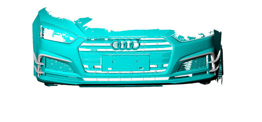 Audi B9 A5 S Line & S5 V Style Carbon Fibre Front Bumper Trims 17-19-Carbon Factory