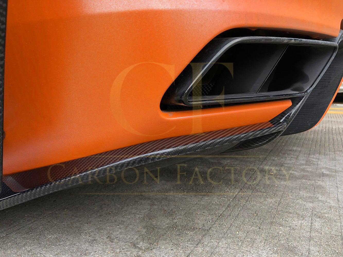 Audi R8 V10 Gen 2 Carbon Fibre Rear Diffuser Side Extension 15-19-Carbon Factory
