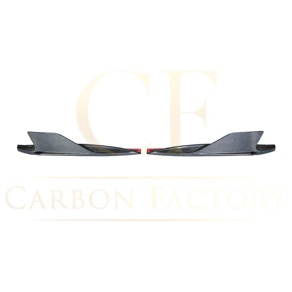 Audi R8 V10 Gen 2 Carbon Fibre Rear V Style Side Skirt Extension 15-19-Carbon Factory