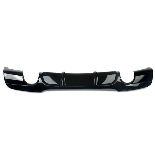 BMW E92 E93 3 Series M Performance Style Gloss Black Rear Diffuser Dual Exhaust 05-13-Carbon Factory