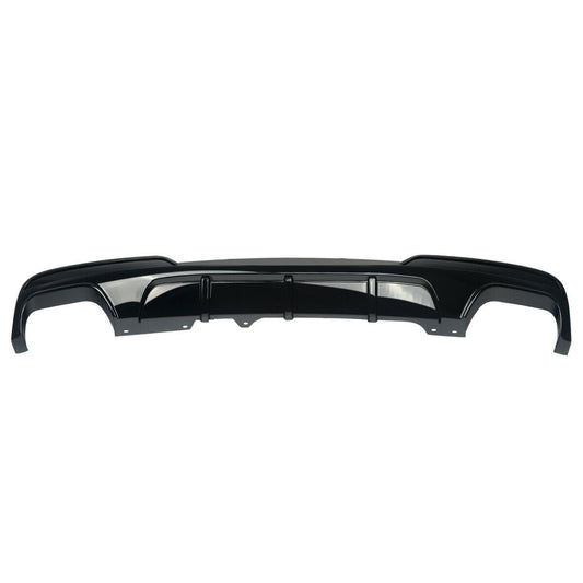 BMW F10 5 Series Gloss Black M Performance Style Rear Diffuser Quad Exhaust 10-17-Carbon Factory