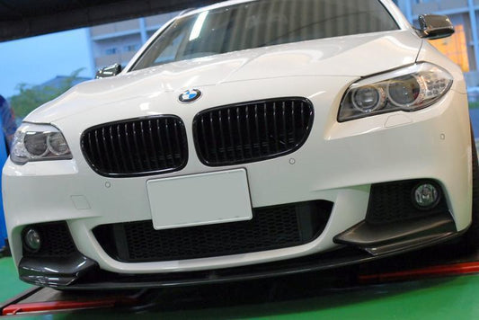 BMW F10 5 Series M Performance Style Carbon Fibre Front Splitter 10-17-Carbon Factory