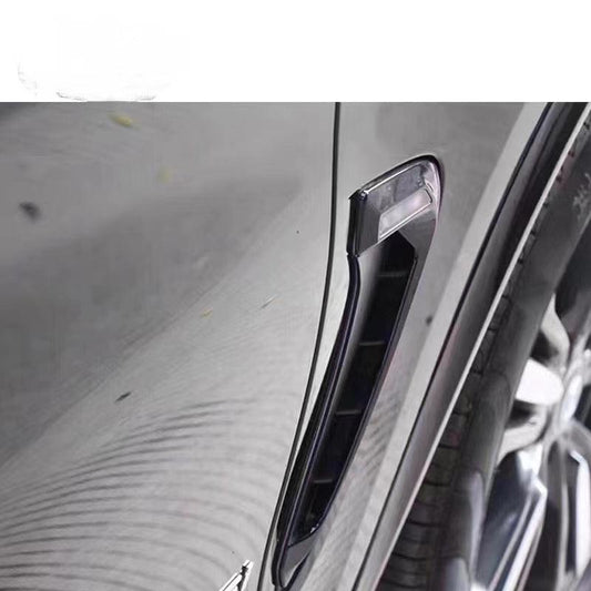 BMW F15 X5 Gloss Black Side Vent Fender Trims 14-18-Carbon Factory
