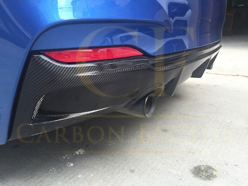 BMW F22 2 Series M Sport Carbon Fibre Rear Diffuser V Style 14-21-Carbon Factory