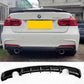 BMW F30 F31 3 Series Gloss Black Rear Diffuser Dual Exhaust 12-19-Carbon Factory