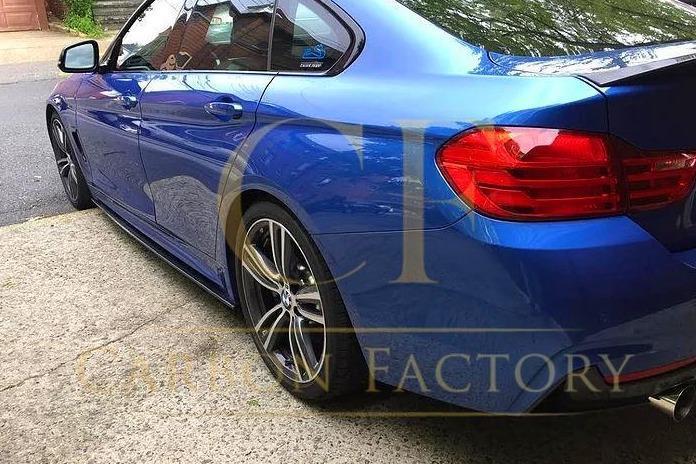 BMW F32 F33 F36 4 Series OEM Style Carbon Fibre Side Skirt 14-20-Carbon Factory
