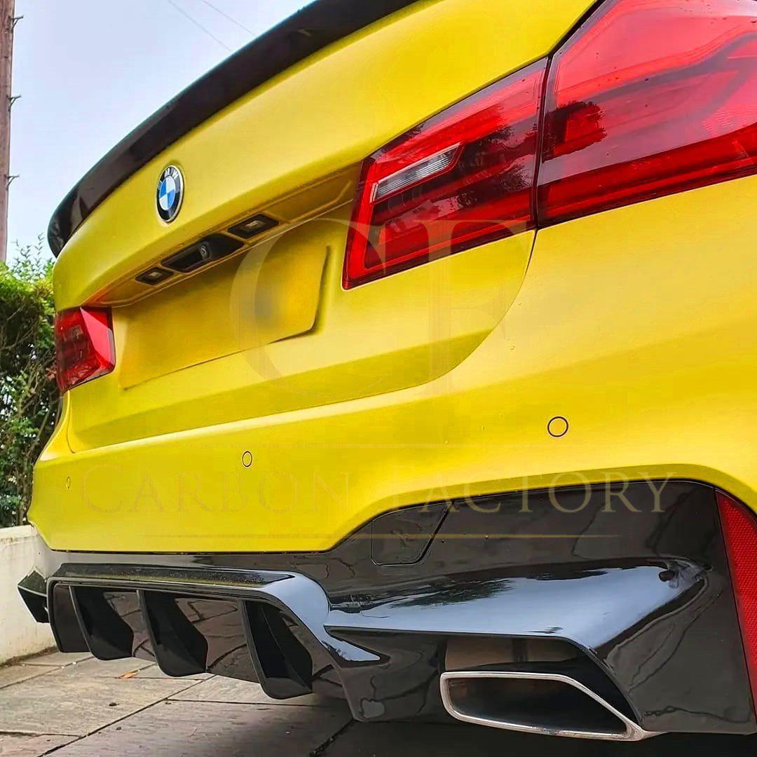 BMW G30 5 Series inc F90 M5 M Performance Style Gloss Black Boot Spoiler 17-Present-Carbon Factory