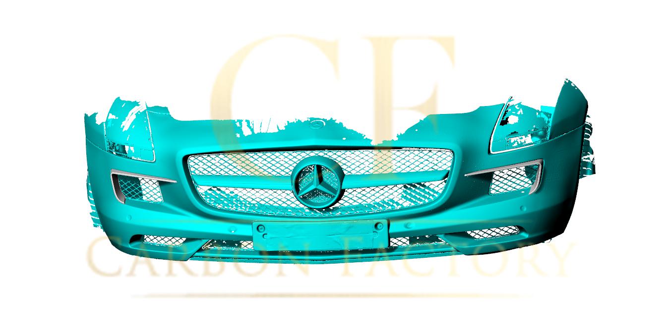 Mercedes Benz SLS AMG Style Carbon Fibre Front Side Trims 10-14-Carbon Factory