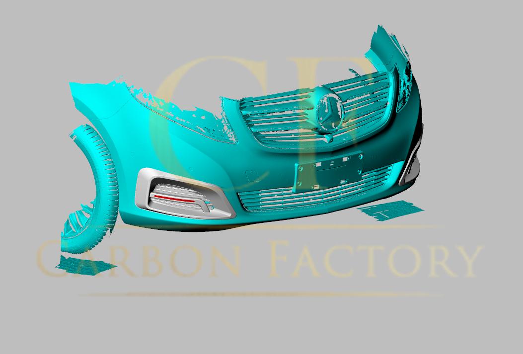 Mercedes Benz W447 Vito Carbon Fibre Front Side Covers 16-18-Carbon Factory