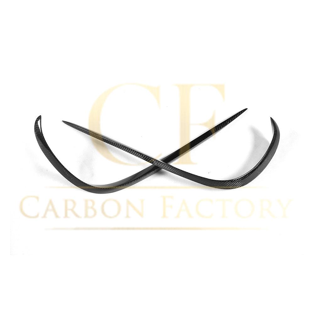 Mercedes W213 E Class Saloon Carbon Fibre Front Canards 17-18 2pc-Carbon Factory