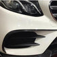 Mercedes W213 E Class Saloon Carbon Fibre Front Canards 17-18 2pc-Carbon Factory