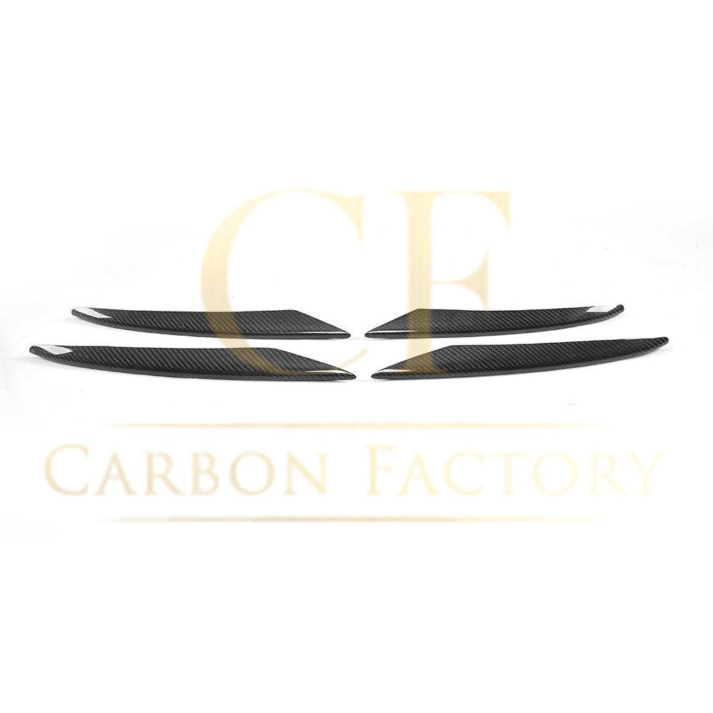Mercedes W213 E Class Saloon Carbon Fibre Front Side Grille Trims 16-18-Carbon Factory