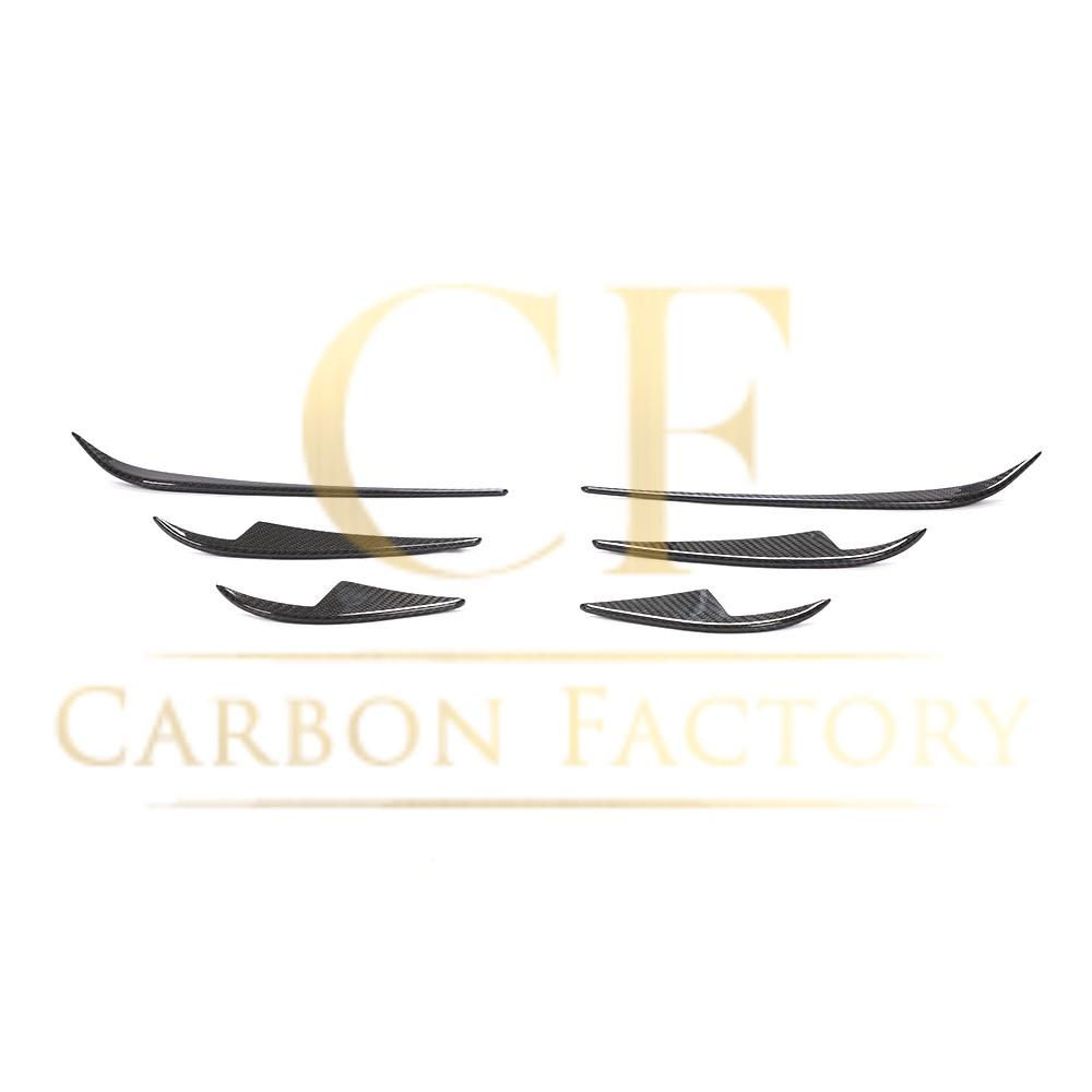 Tesla Model 3 Pre-Preg Carbon Front Canards 6 Pieces set 16-Present-Carbon Factory