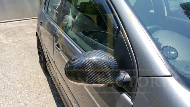 VW Golf MK5 Replacement Carbon Fibre Mirror Covers 04-09-Carbon Factory